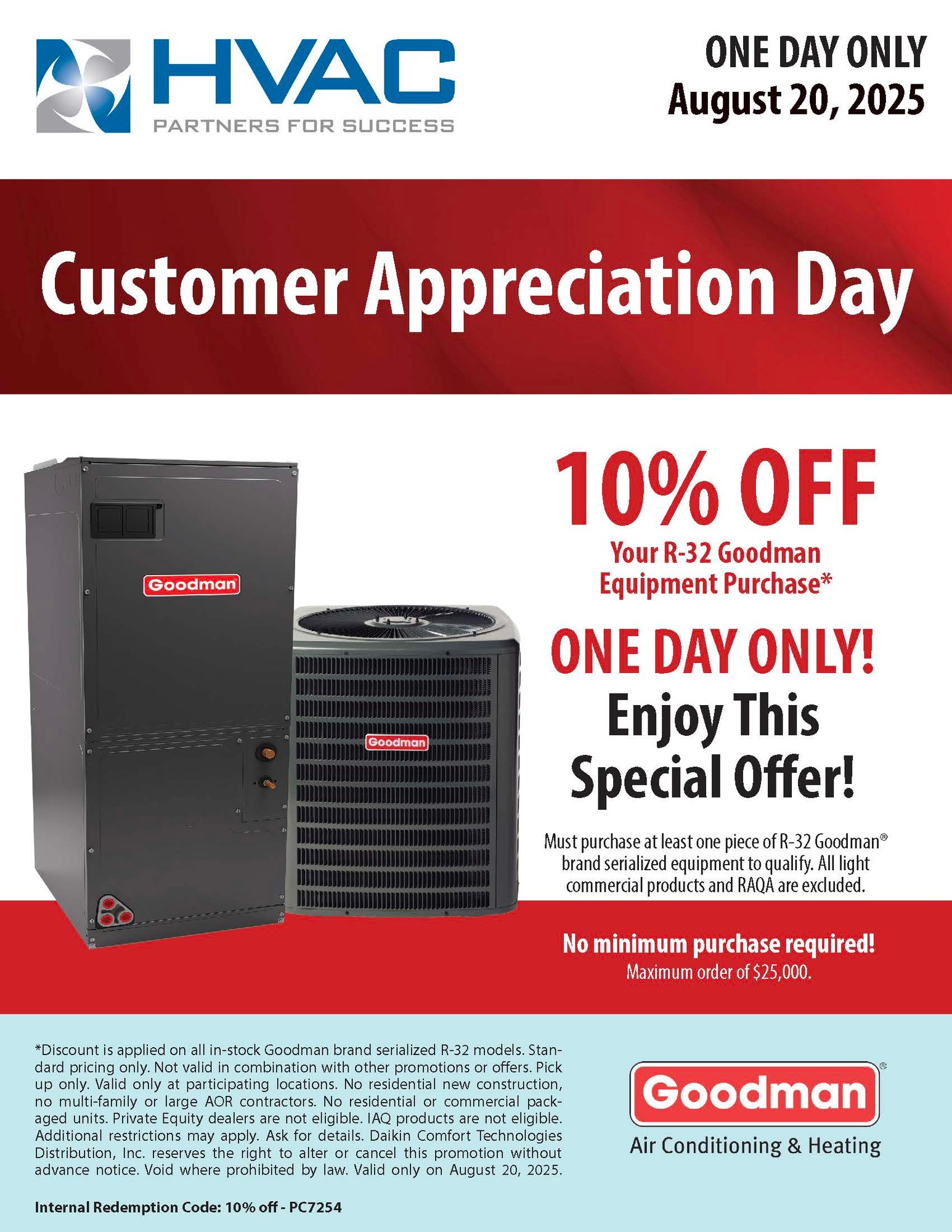 CAD Promo Flyer - Goodman 08.20.2025 - PC7254